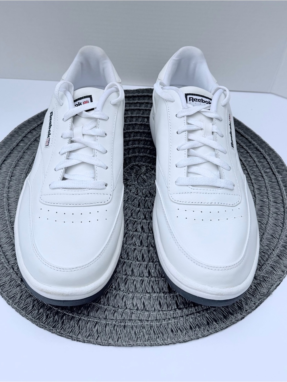 Reebok White Men's Leather Sneakers